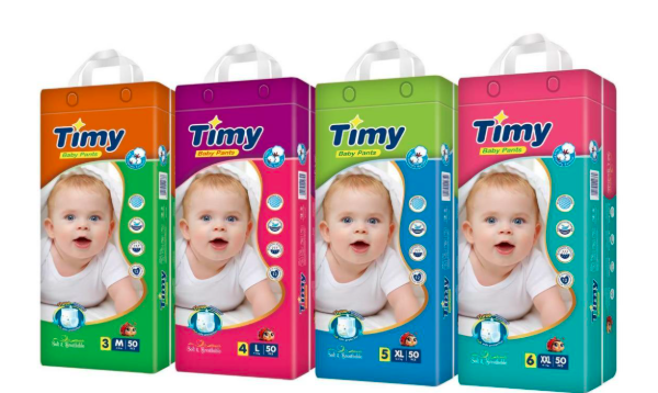 Timy Baby Pants | Soft & Breathable Pull-Up Baby Diapers | Elastic Waist, Leak-Proof Design, OEM/ODM Factory Supplier